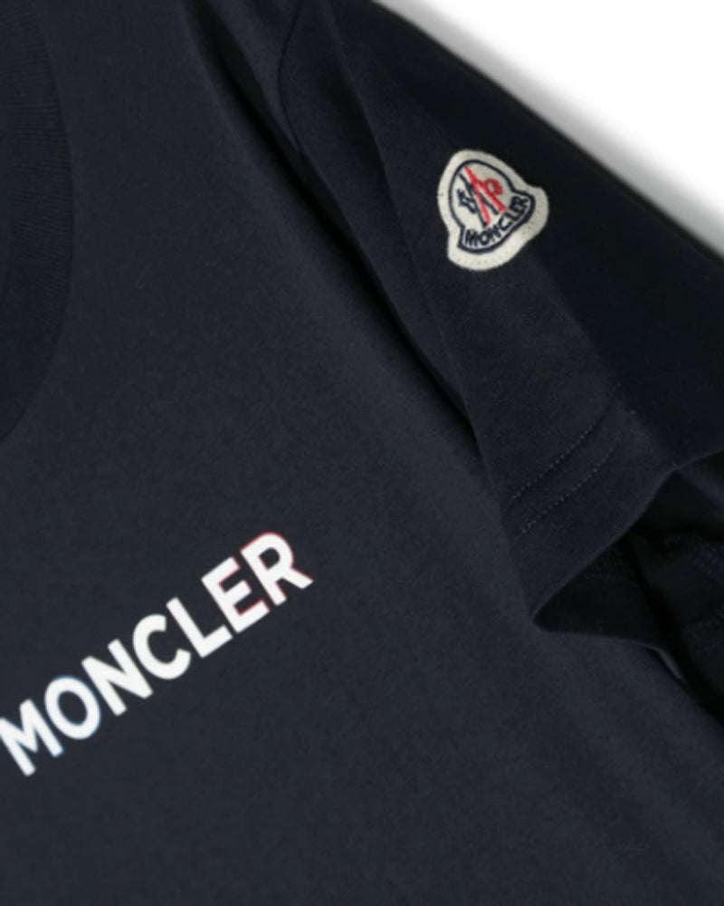 Navy moncler outlet t shirt