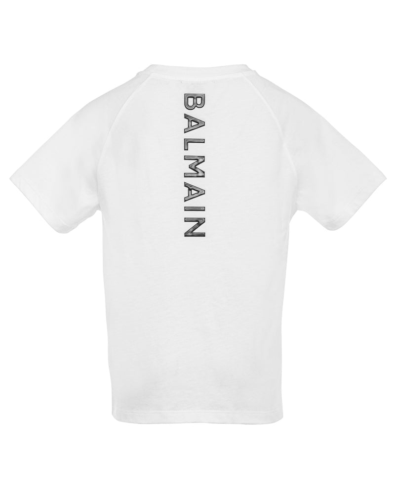 Balmain White T-Shirt - Designer Kids Wear