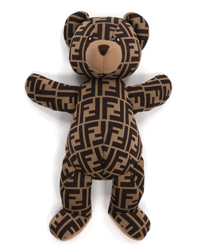 Fendi Kids FFロゴ テディベアモチーフ ワンピース 18M Fendi Kids Baby Brown Logo Teddy
