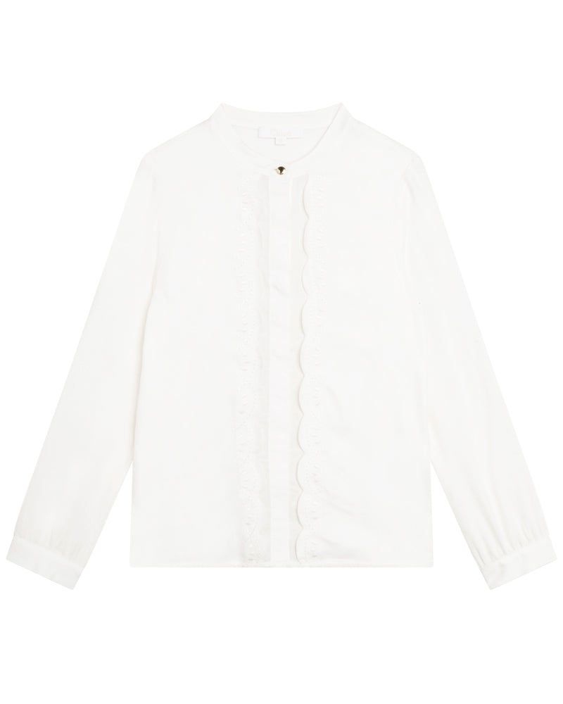 Girls White Blouse