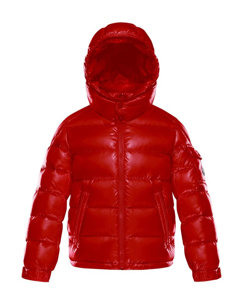 Moncler, Enfant, Moncler Maya Enfant Red Down Jacket