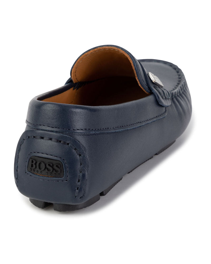 Boys Navy Loafers