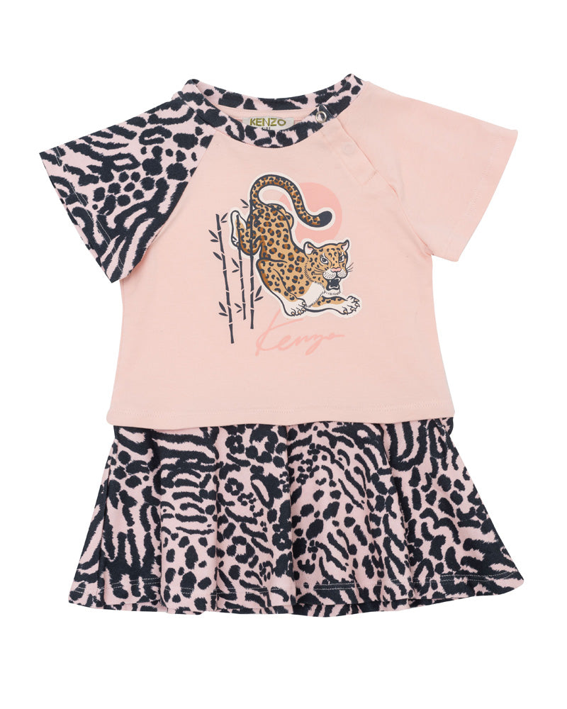 Kenzo Kids Baby Girls Pink Dress