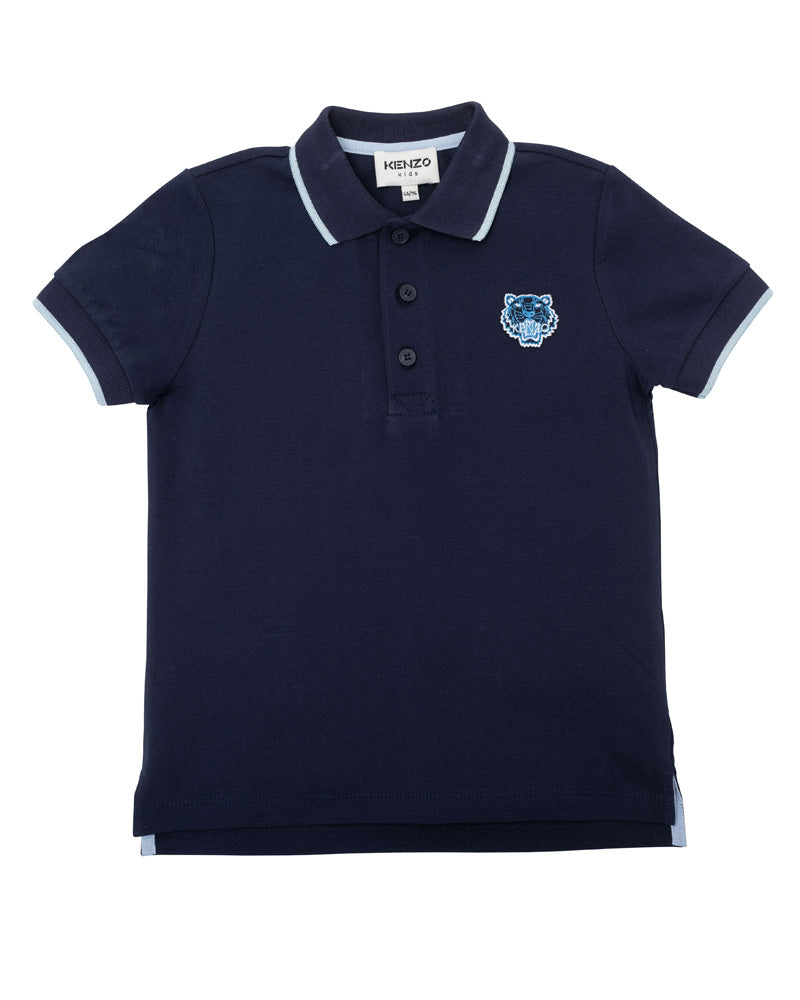 Kenzo Kids Boys Navy Polo Designer Kids Wear