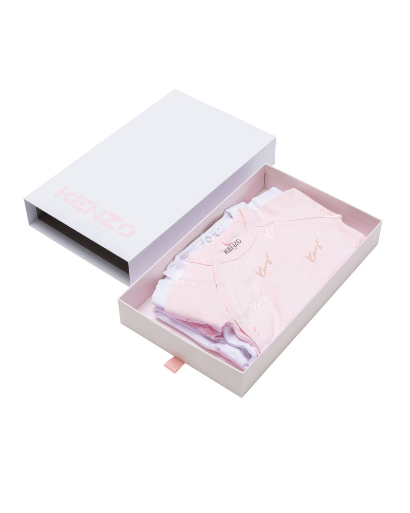 Baby Girls Pink Onesie Set