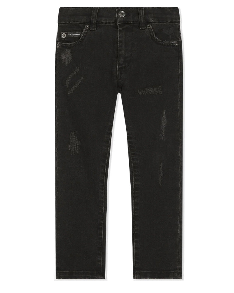 Boys Black Denim