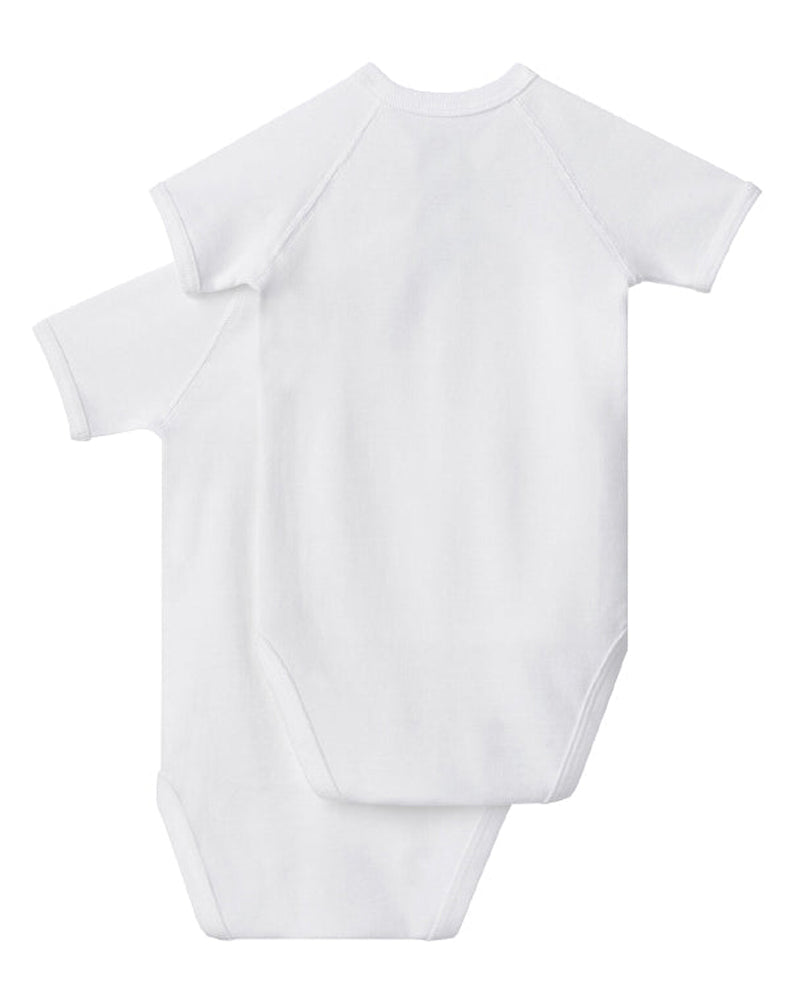 Baby White Short Sleeve Bodysuit Set