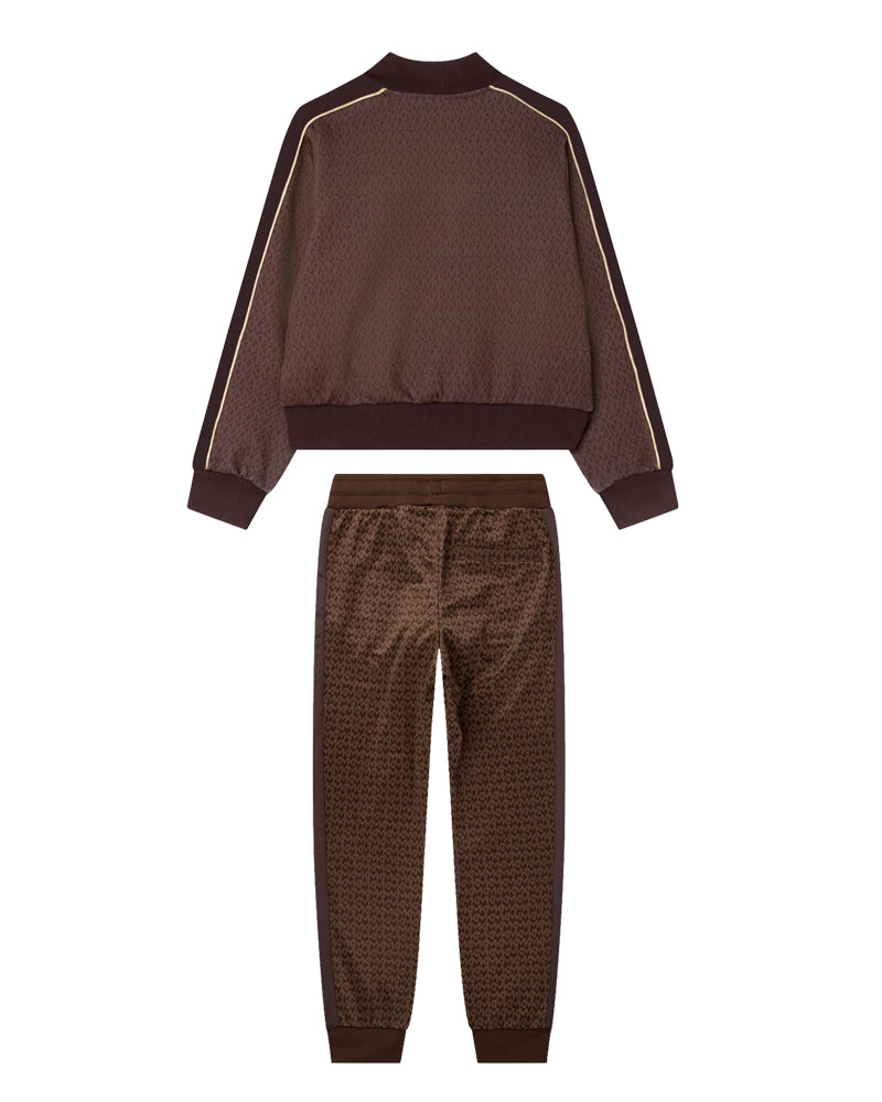 Girls Brown Tracksuit