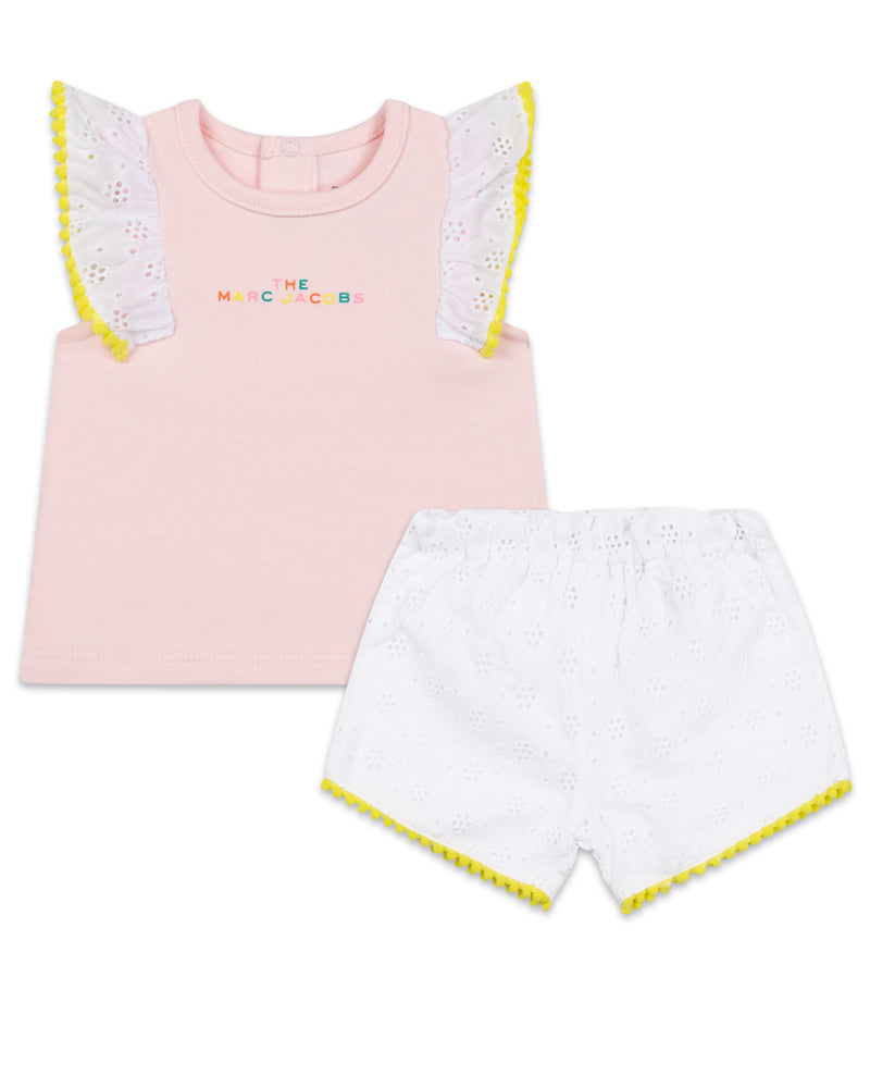 Baby Girls Pink T &amp; Short Set