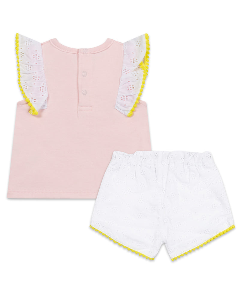 Baby Girls Pink T &amp; Short Set