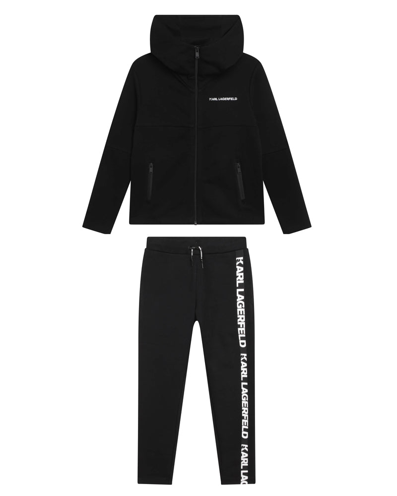 Baby Boy Dolce And Gabbana Tracksuit Black And White Karl Lagerfeld Kids  Boys Black Tracksuit