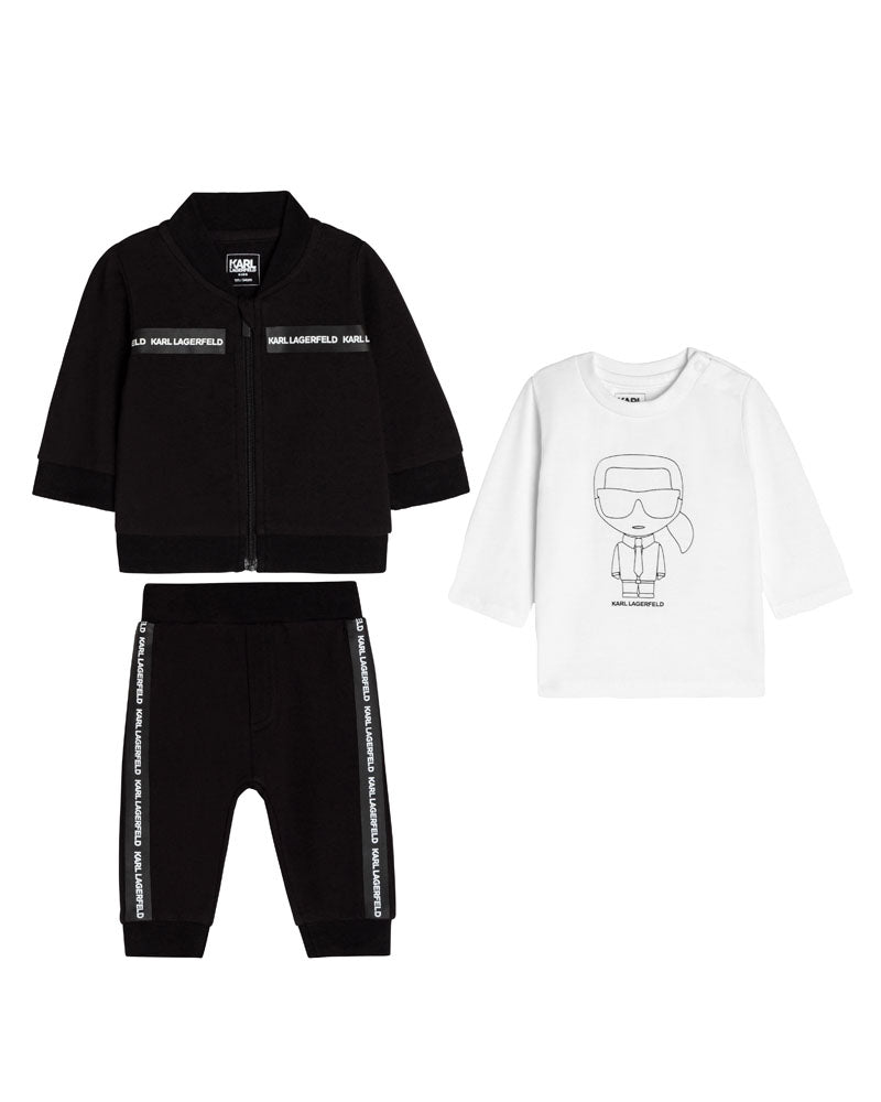 Baby Boys Black Outfit Set
