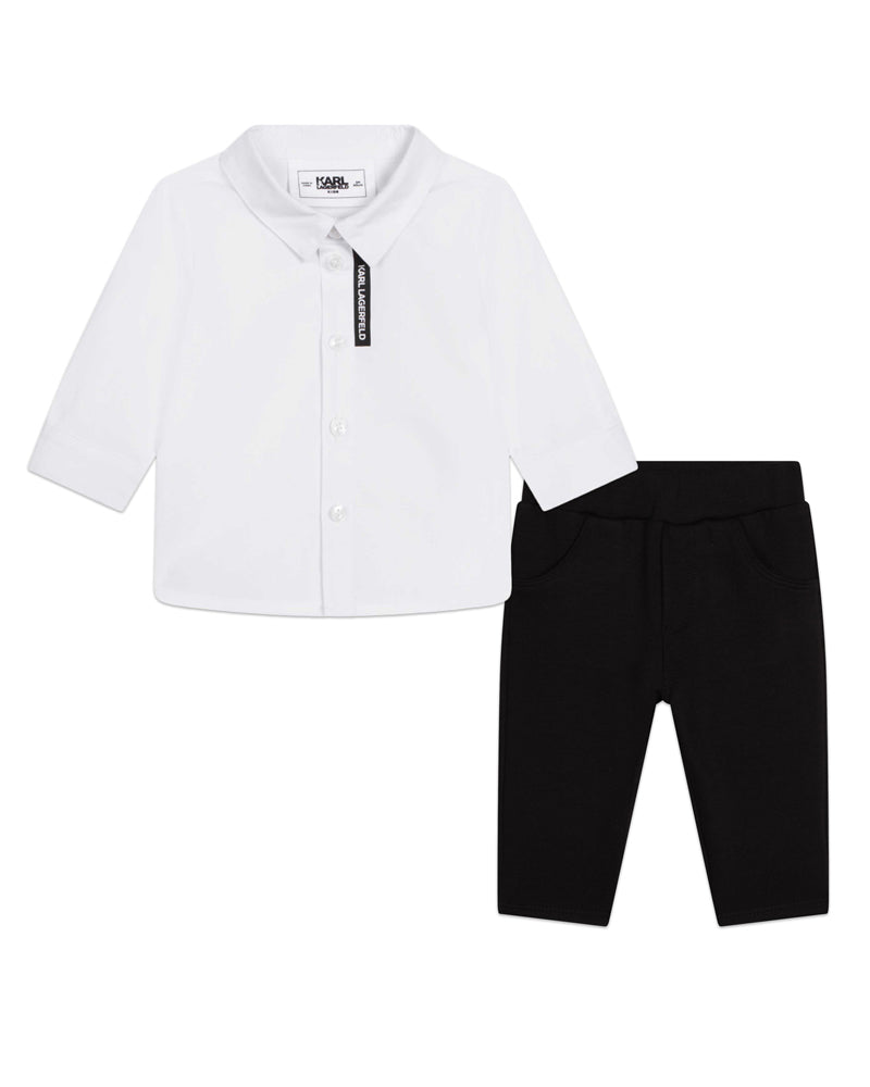 Baby Boys White Outfit Set