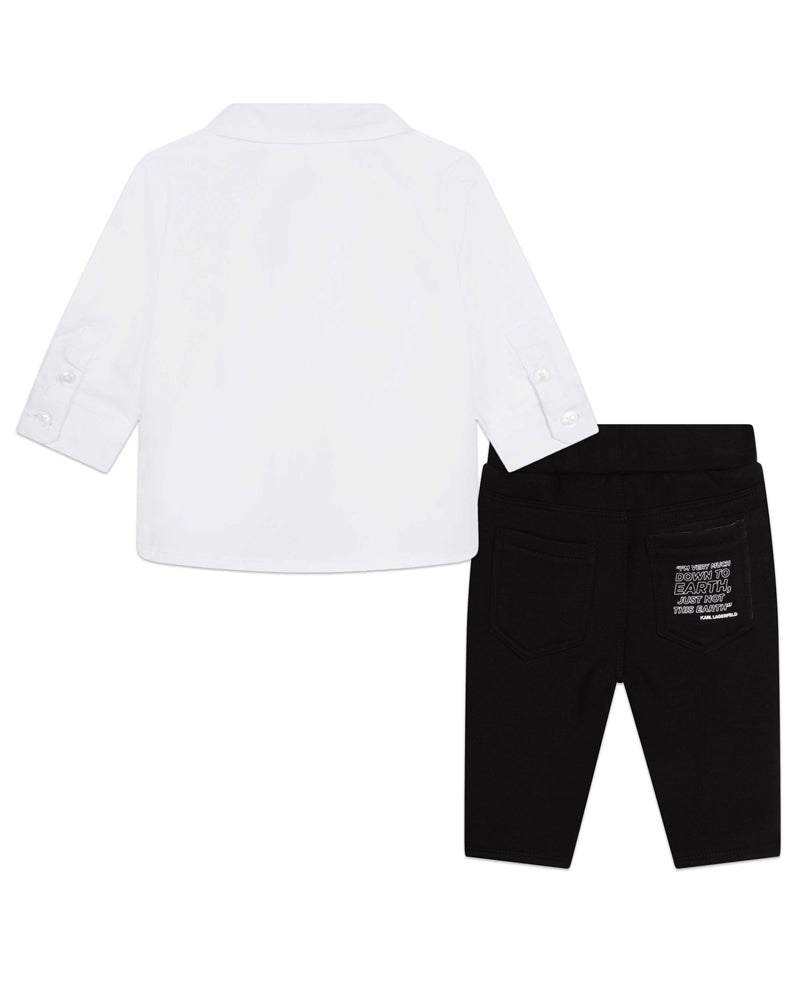 Baby Boys White Outfit Set