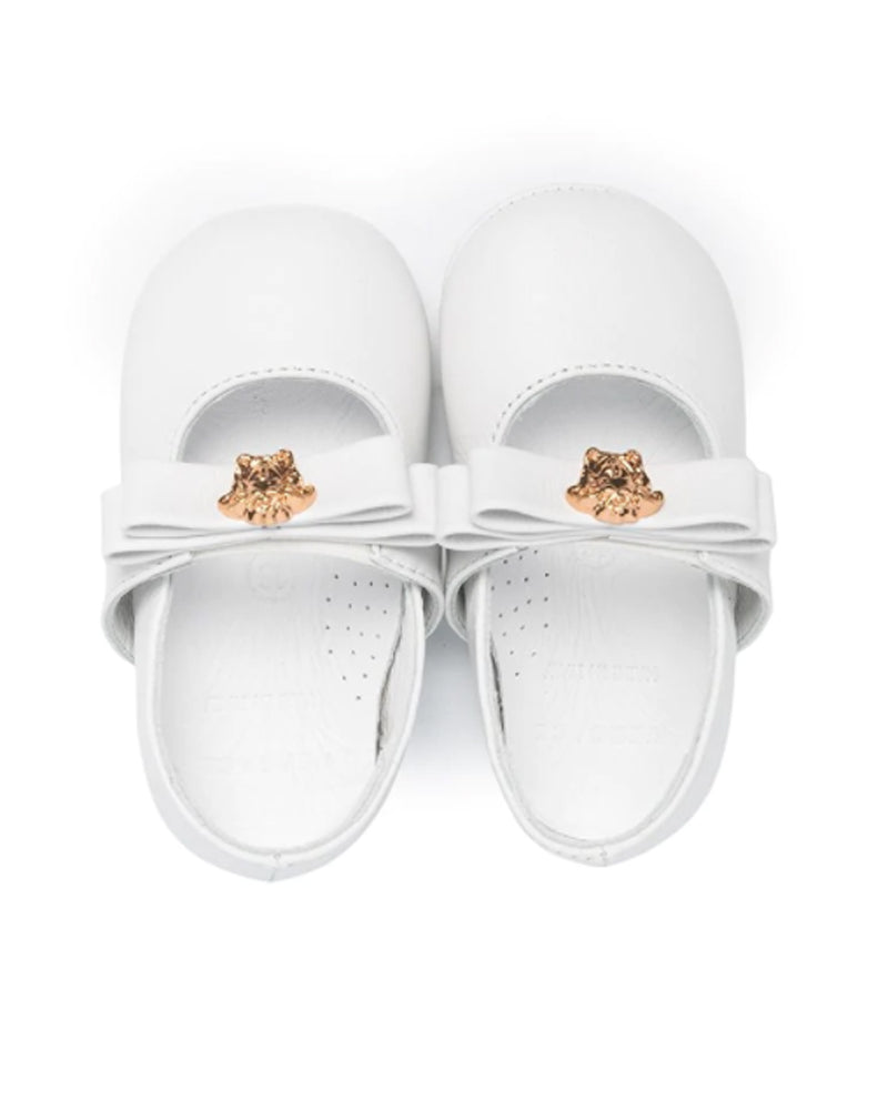 Baby Girls White Crib Shoes