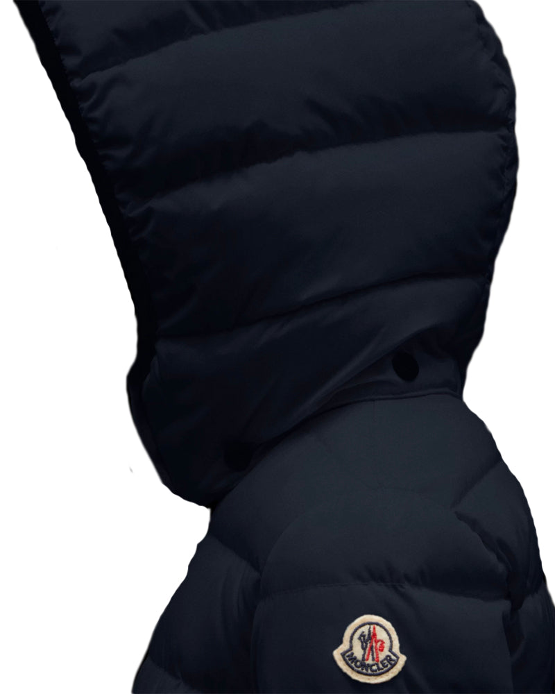 Girls Navy Charpal Long Down Jacket