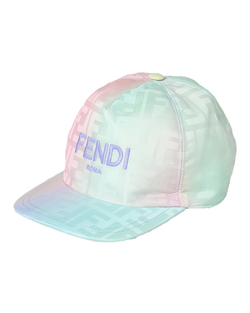 Fendi Girls Multi/Print Cap - Designer Kids Wear