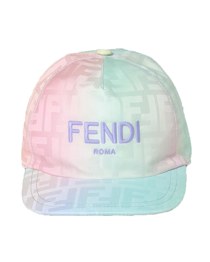 Fendi Girls Multi/Print Cap - Designer Kids Wear