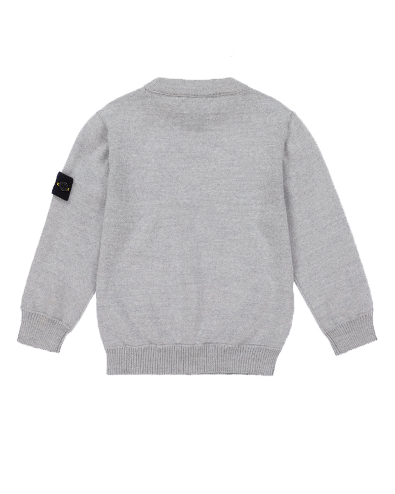 Boys Grey Knit Sweater