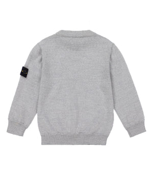 
  
    Stone
  
    Island
  
    Junior
  
 Boys Grey Knit Sweater