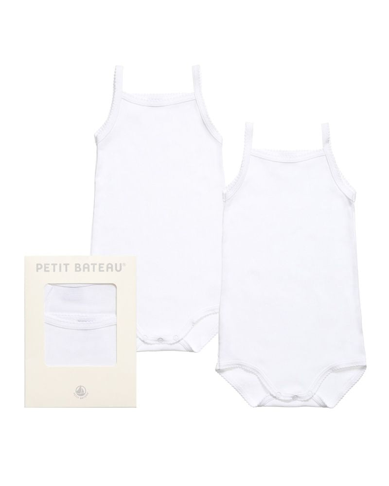 Baby Girls White Bodysuit Set