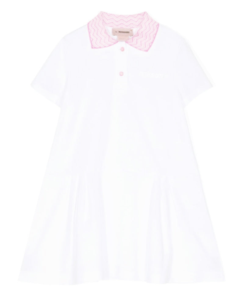 Missoni, Girls White Polo Dress